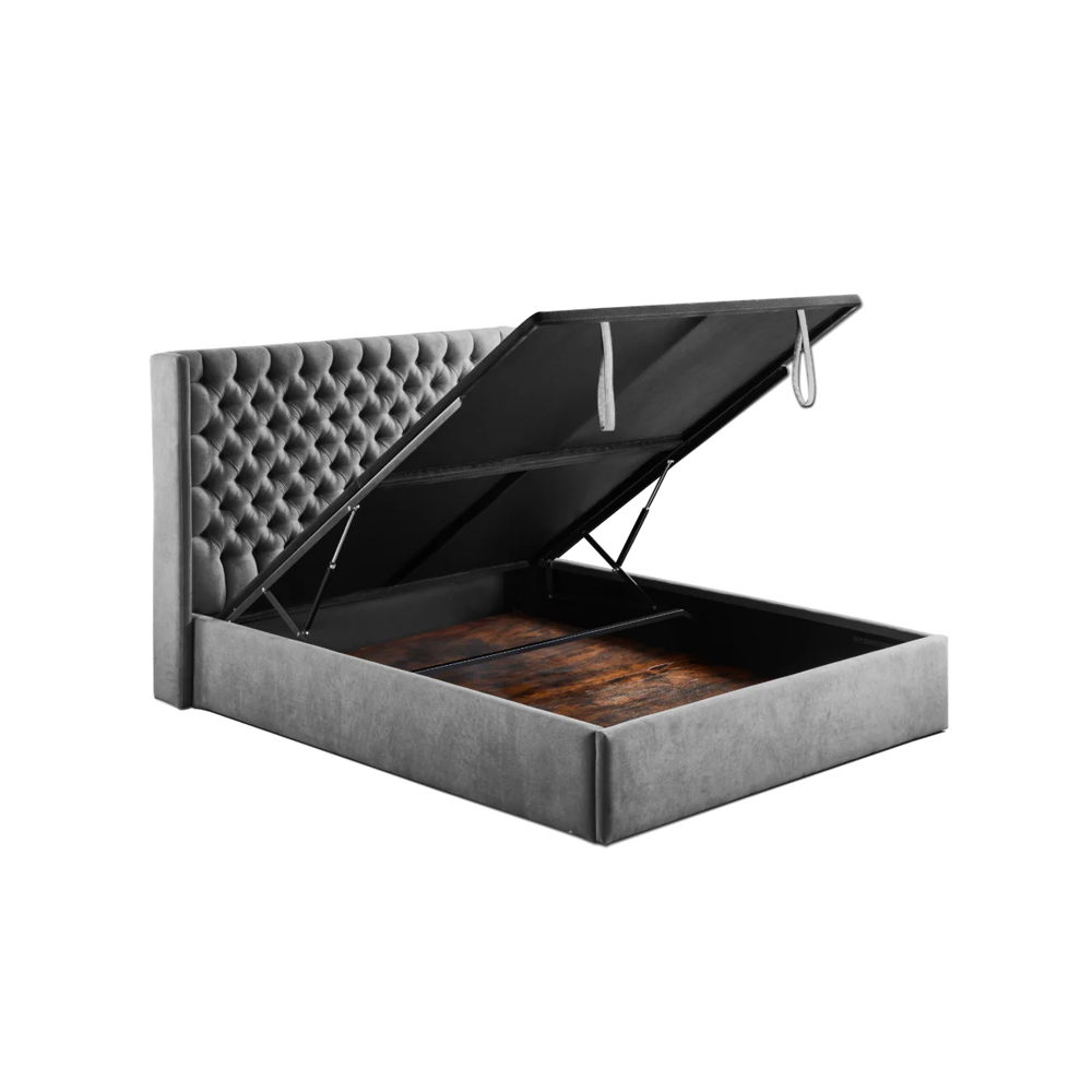 Full Ottoman Fabric Bed Frame 1a